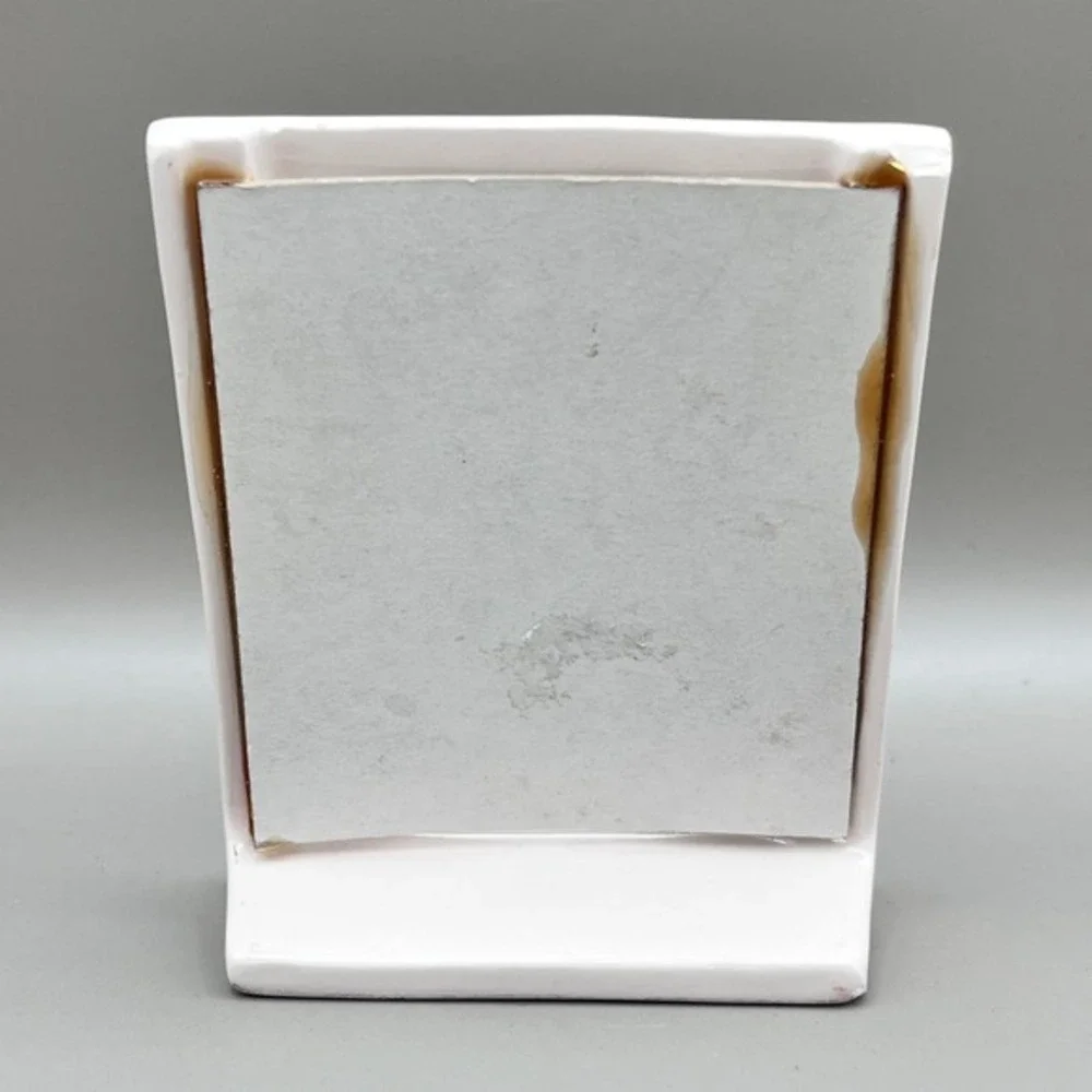 VTG Lillian Vernon Blue Floral Bow Porcelain Small Picture‎ Frame- 2.75